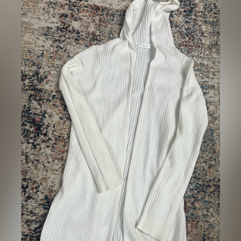 Girl Primark Cream Hooded Cardigan - Picture 2 of 5